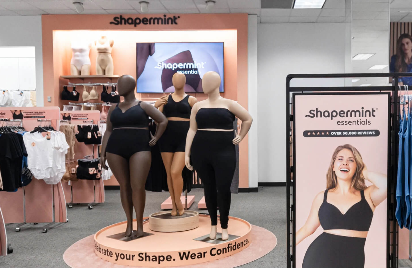 Shapermint retail display in a store