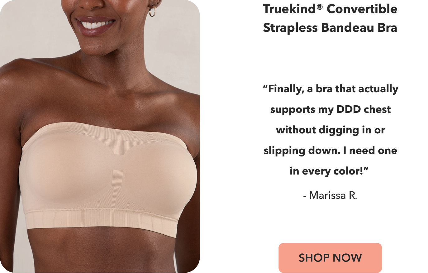 Truekind® Convertible Strapless Bandeau Bra