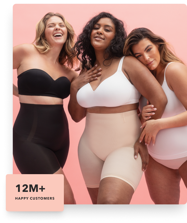 Inclusive group of women wearing Shapermint essentials