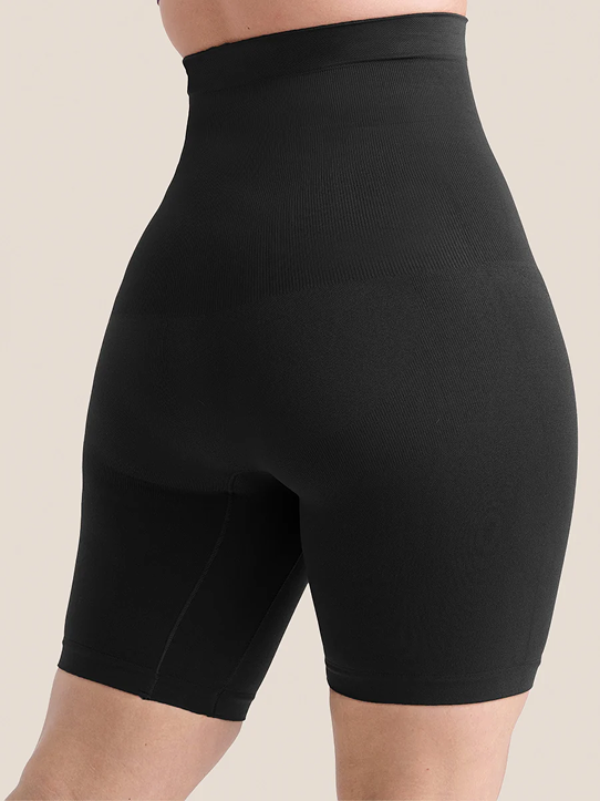 Close-up of High-Waisted Shaper Shorts