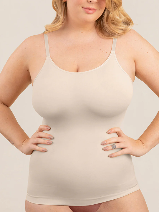 Model wearing Scoop Neck Cami