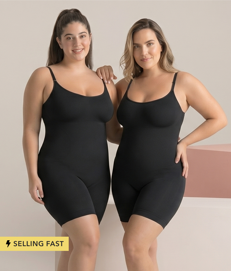 Everyday Empower High-Waisted Shaper Short on model, product detail