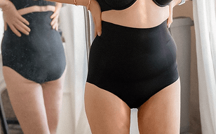 Customer wearing Shapermint shapewear