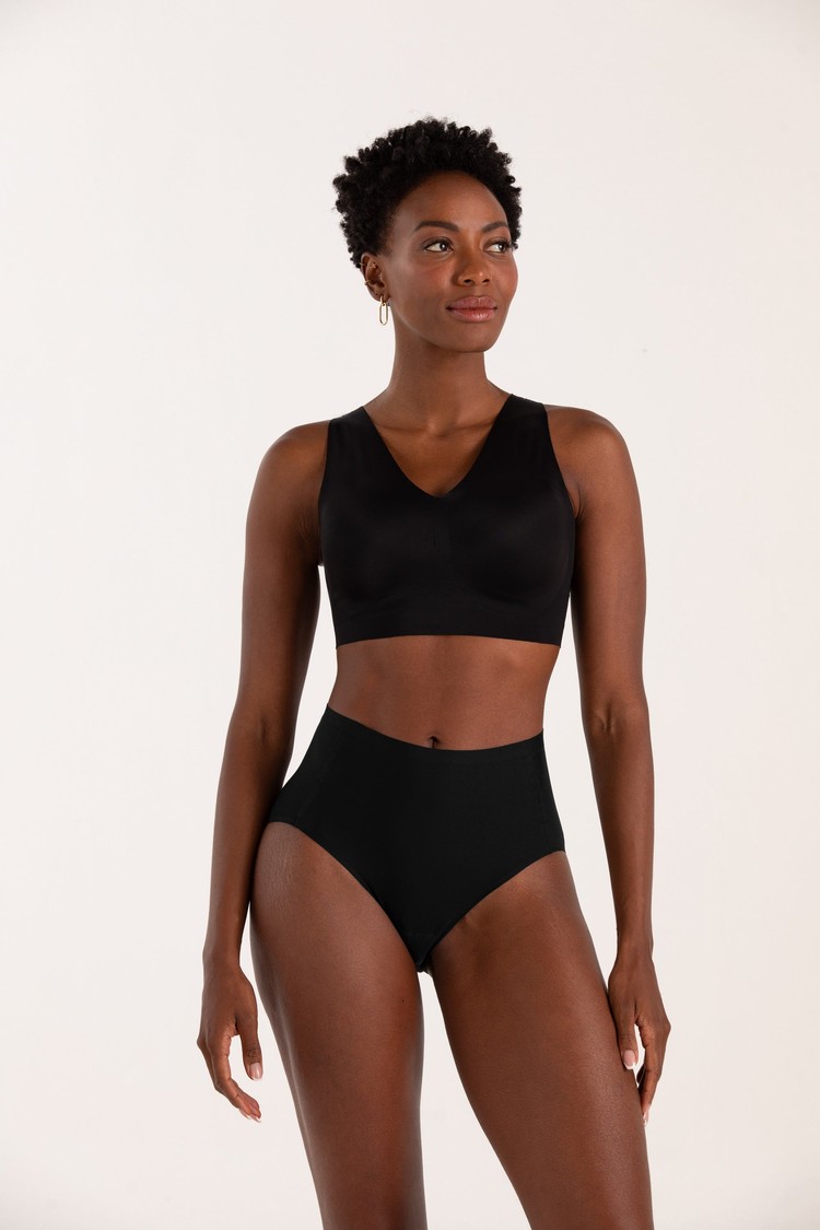 Truekind® Seamless Stretch Mid-Waist Brief