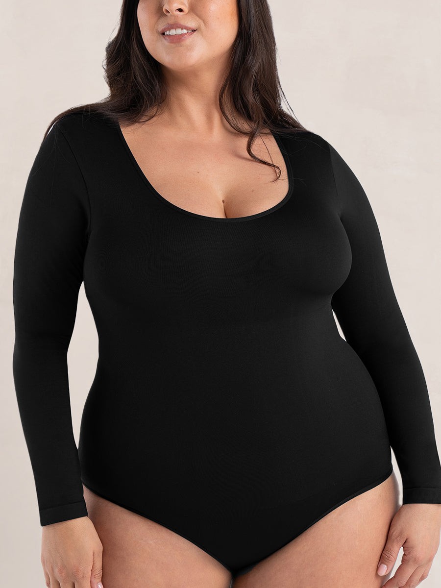 Shapermint Essentials Long Sleeve Bodysuit