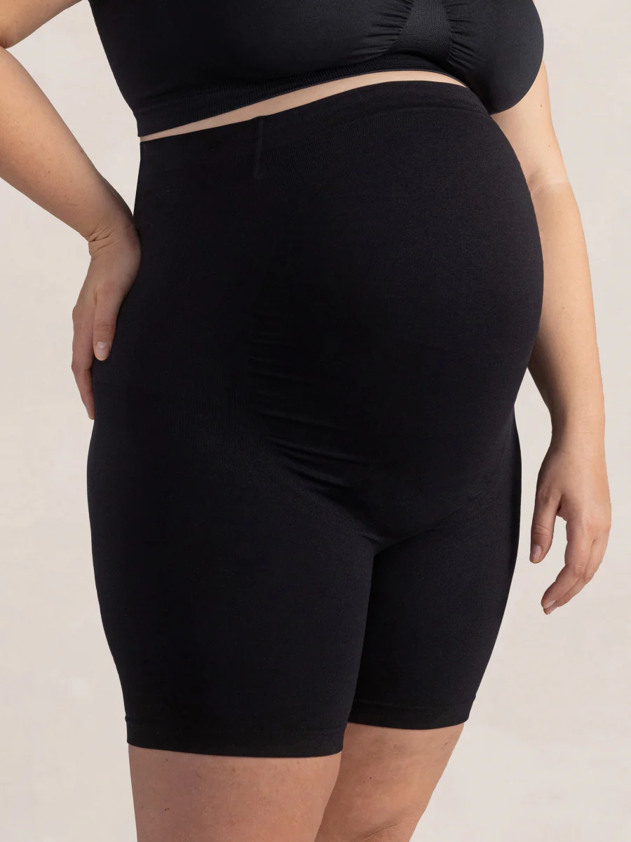 Maternity Belly Support Shapewear Shorts Black