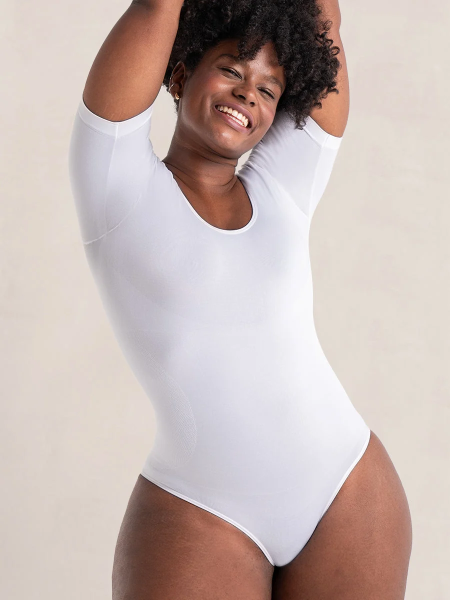 MANGOPOP Women's Off-Shoulder Bodysuit – Soft, Sexy & Easy To Wear In White