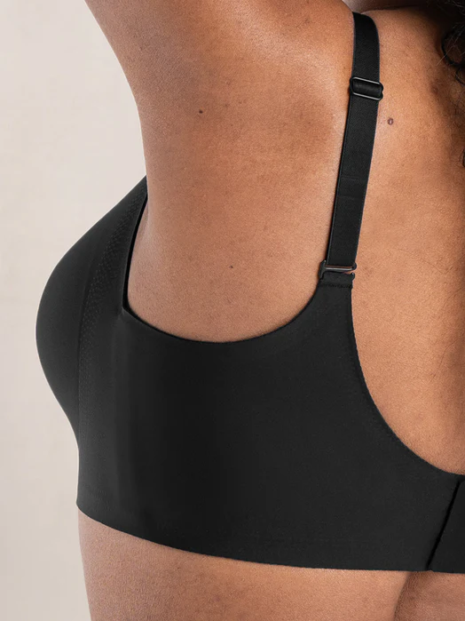 Smoothing Comfort Bra Black DETAIL STRAPS