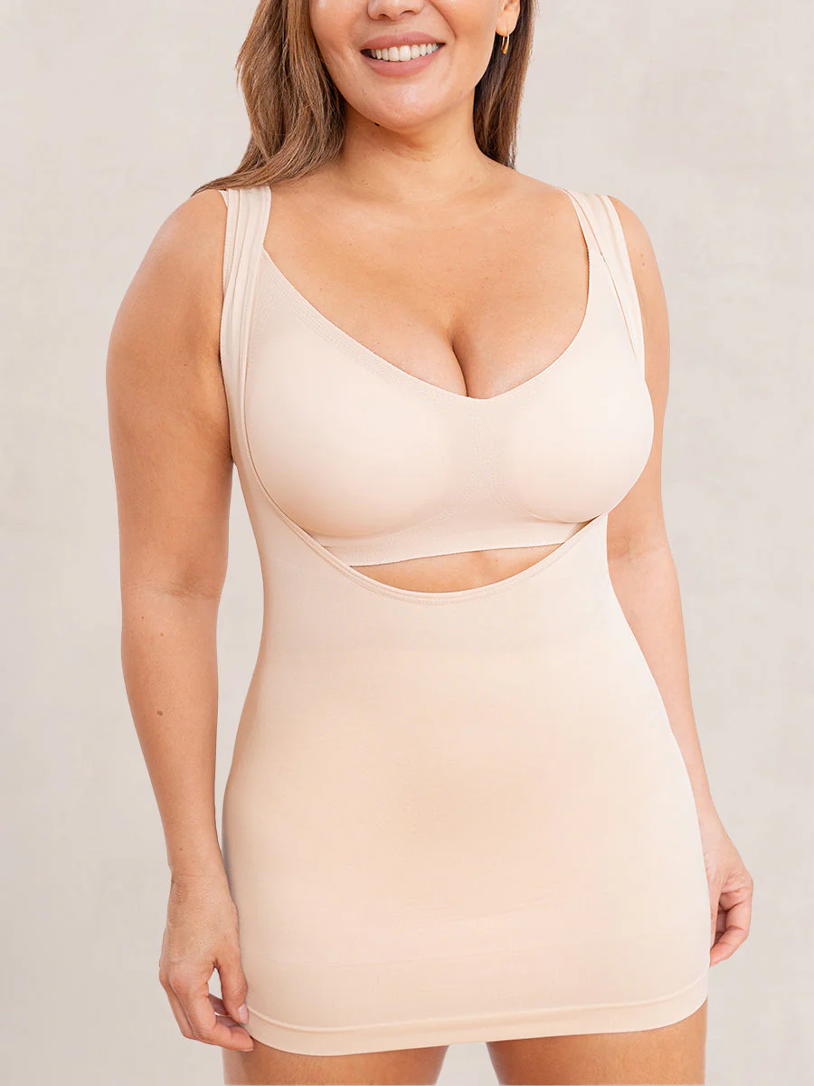 Shapermint Essentials Open Bust Shaper Cami beige