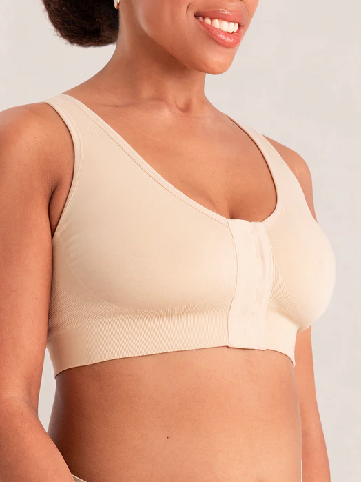 Truekind Posture Bra Front hook-and-eye closure for easy wear & secure fit