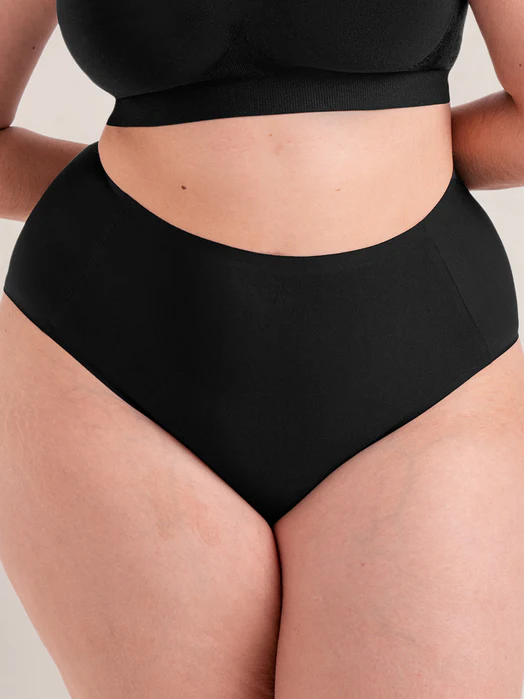 Panty ultra-stretchy brief BLACK FRONT