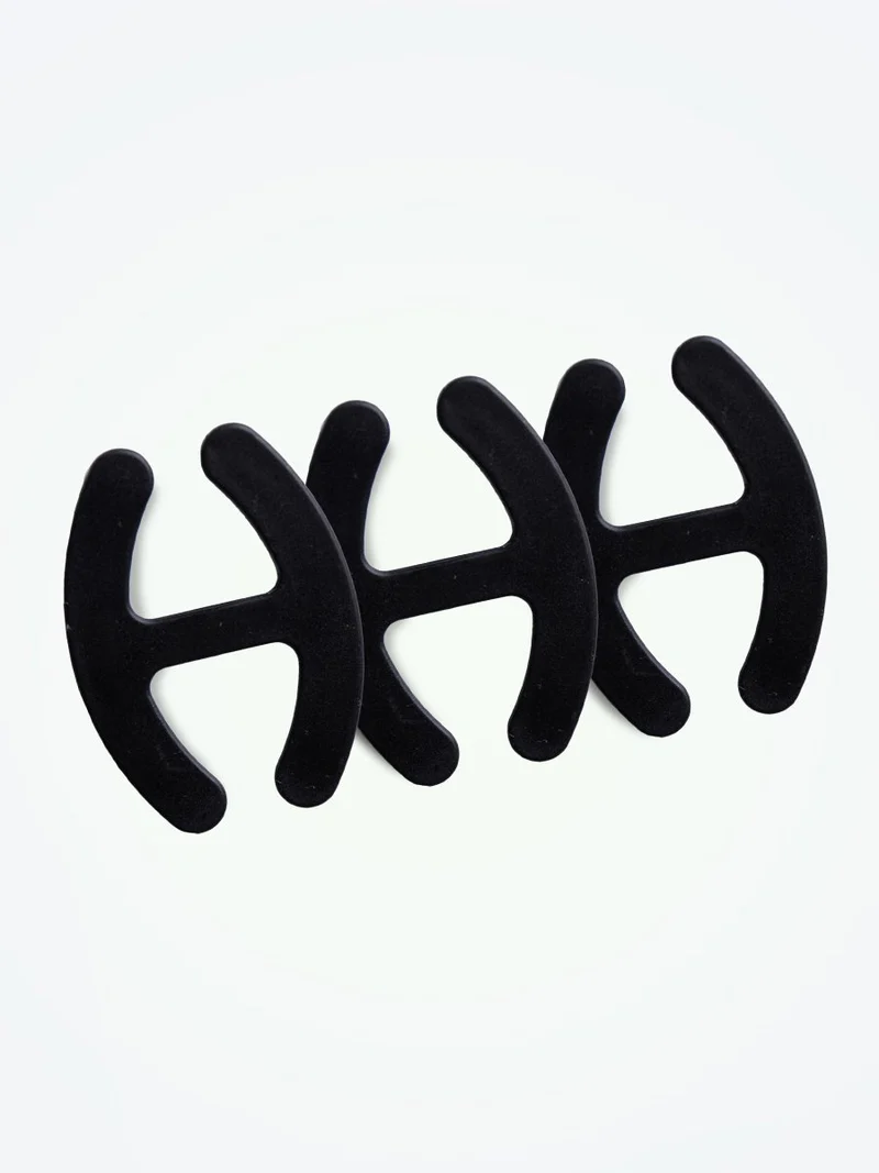 Accessory All Black Bra Strap Clip (3-Pack)