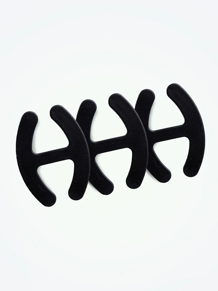 Accessory All Black Bra Strap Clip (3-Pack)