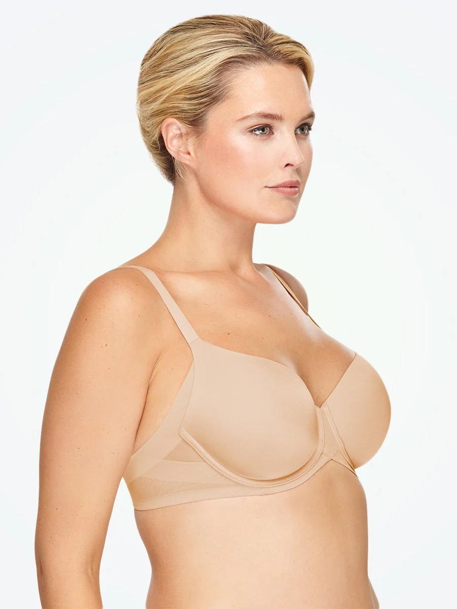 Wacoal Women’s Ultimate Side Smoother Bra – Seamless T-Shirt Bra With Underwire & Extra Side Coverage