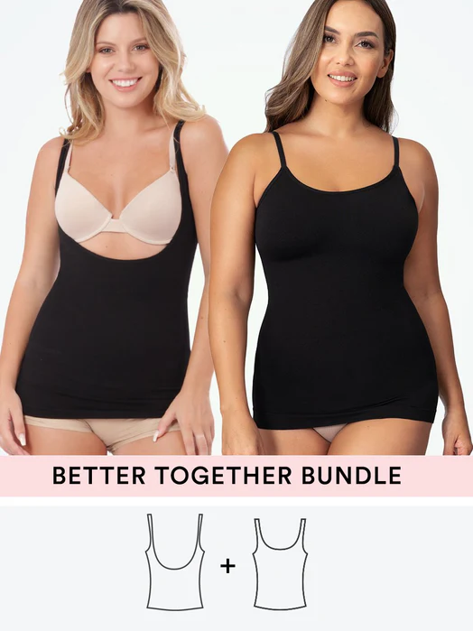 Bundle Open-Bust Shaper Cami + Scoop Neck Cami