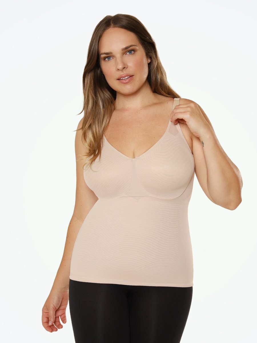 Shapermint Miraclesuit Camis & Tanks Nude / 36C Miraclesuit® Sexy Sheer Shaping Camisole