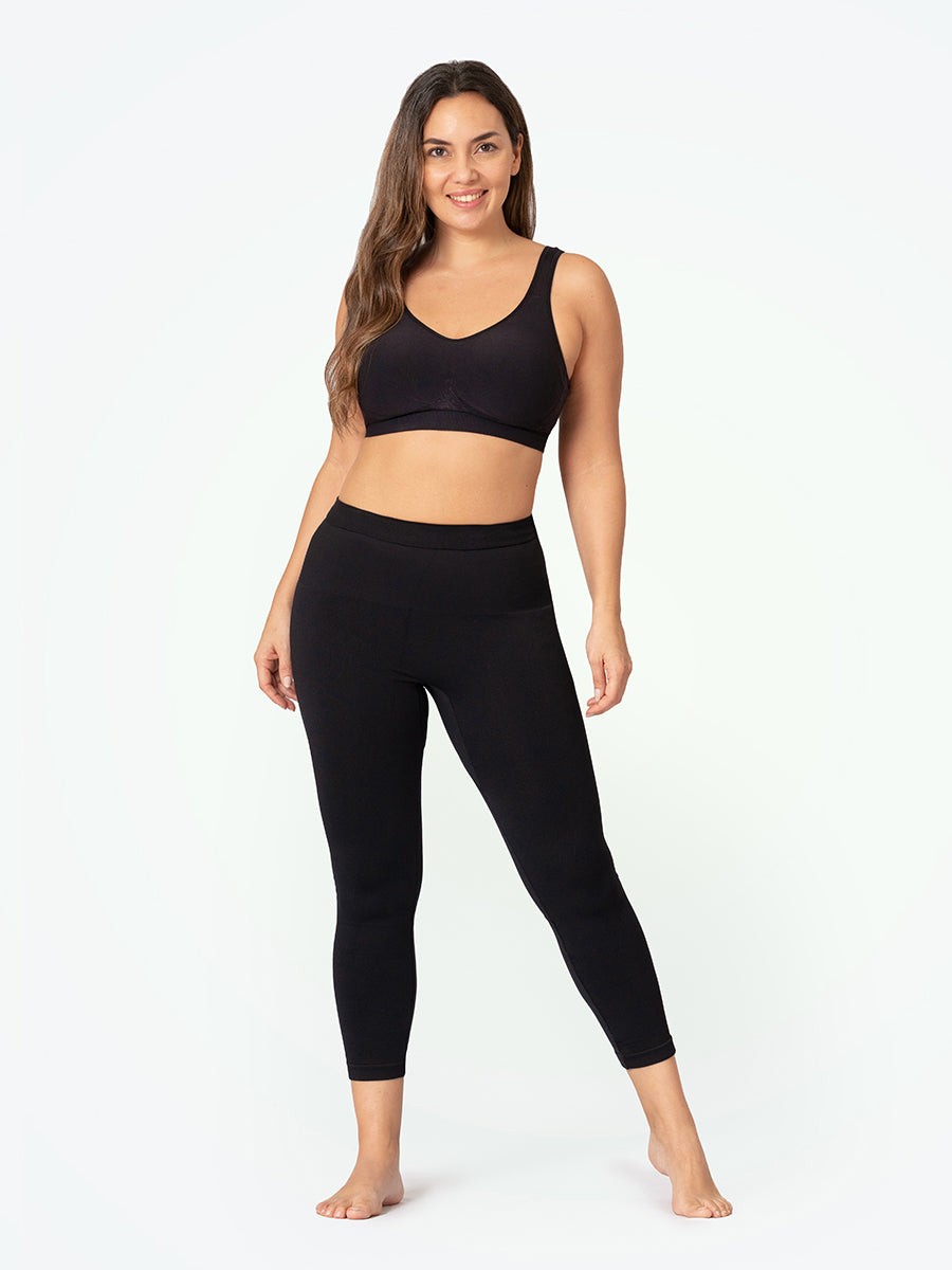Mid-Waisted Shaping Capri black