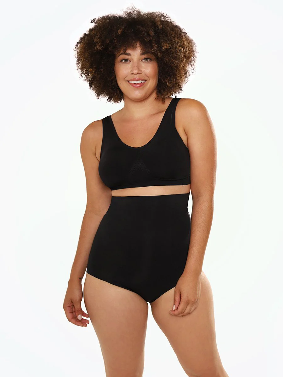 Shapermint Wacoal Panties Black / S Wacoal® Beyond Naked Cotton Hi Waist Brief