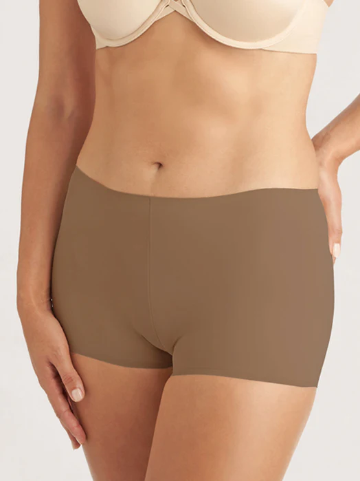 TC Wonderful Edge Matte Microfiber Modern Boyshort Dark Sand